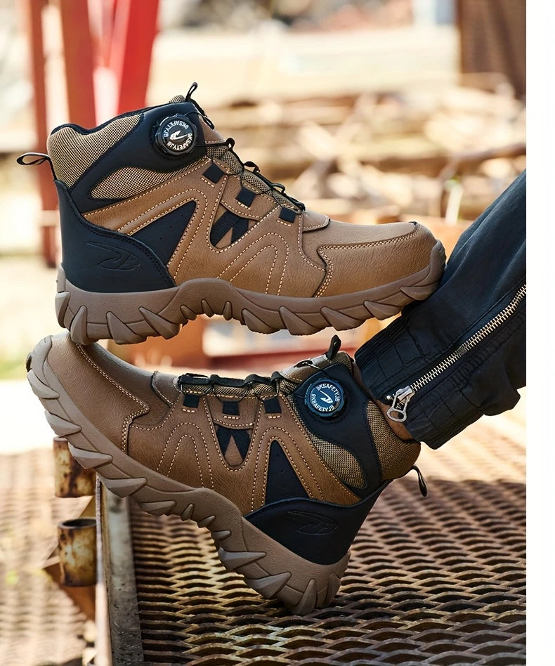 Chaussures de Travail Mi-Hautes pour Homme – Légères, Flexibles et Respirantes